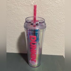 Dunkin’ Donuts pink iridescent tumbler